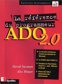 La Rfrence du programmeur ADO 2.0