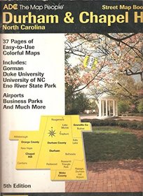 Durham, North Carolina & Chapel Hill Street Map Book