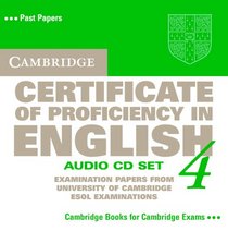 Cambridge Certificate of Proficiency in English 4 Audio CD Set (Cpe Practice Tests)
