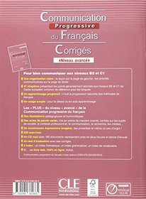 Communication progressive du franais Niveau avanc : Corrigs avec 525 exercices (French Edition)