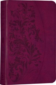 ESV Large Print Compact Bible (TruTone, Ruby, Bloom Design)