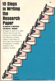 10 steps in writing the research paper,