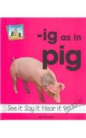 Ig As in Pig (Word Families Set 3)