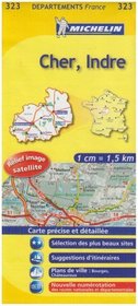 Cher, Indre Road Map #323 (1:150,000 France Series, 323)