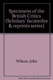 Specimens of the British Critics