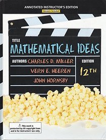 Mathematical Ideas 12th Edition (Annotated Instructor's Edtion)