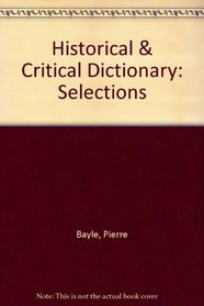 Historical & Critical Dictionary: Selections