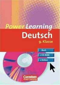 Power Learning. Deutsch 9. Klasse. Ab Windows 95. Buch, CD- ROM, Online. (Lernmaterialien)