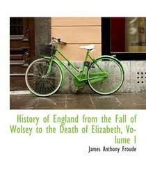 History of England from the Fall of Wolsey to the Death of Elizabeth, Volume I