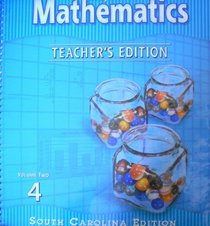 Houghton Mifflin Mathematics TE Grade 4 SC Edition (TEACHER'S EDITION, VOLUME 2)
