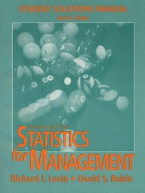 Statistics for Management: Student Solutions Manual