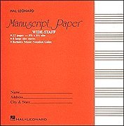 Wide Staff Manuscript Paper 6 Stave