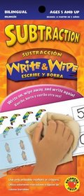 Subtraction / Sustraccin Write & Wipe (English and Spanish Edition)
