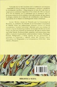 Ortega y Gasset/ Ortega and Gasset: Mision De La Universidad (Spanish Edition)