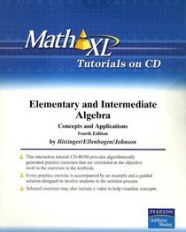 Elementary and Intermediate Algebra: Concepts and Applications (Mathxl Tutorials on CD)
