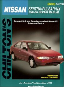 Nissan Sentra, Pulsar, and NX, 1982-96 (Chilton's Total Car Care Repair Manual)
