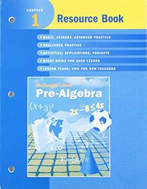 McDougal Littell Pre-Algebra: Resource Book Chapter 1