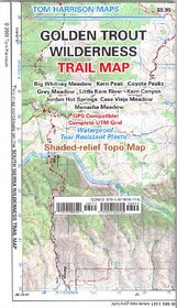 Golden Trout Wilderness Trail Map: Shaded-Relief Topo Map