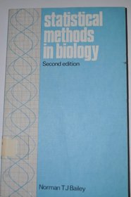 Statistical Methods in Biology (Biological Science Texts)