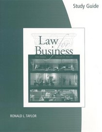 Study Guide/Workbook for Ashcroft/Ashcroft's Law for Business, 16th