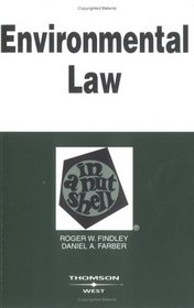 Envirnmental Law in a Nutshell (Nutshell Series)