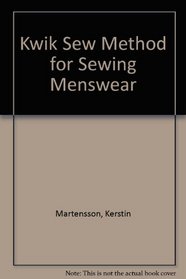 Kwik-Sew Method for Sewing Menswear