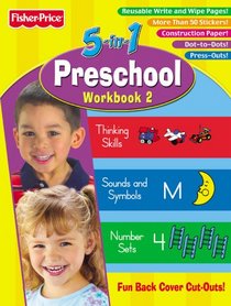 Fisher Price Preschool 5in1 Workbook Book 2 FisherPrice 5 in 1 ...