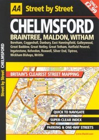AA Street by Street: Chelmsford, Braintree, Maldon, Witham