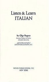 Listen  Learn Italian (Manual Only) (Listen  Learn Series)