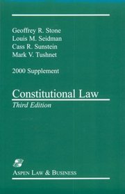 Constitutional Law: 2000 Supplement