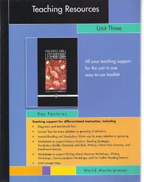 Prentice Hall Literature World Masterpieces Teaching Resources Unit 3. (Paperback)