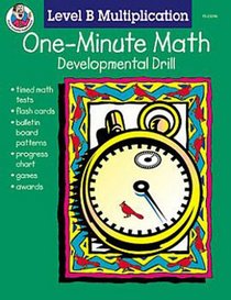One Minute Math Developmental Drill (Level B Multiplication Factors 6 - 9)