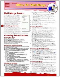 Microsoft Office XP: Mail Merge, Quick Source Guide