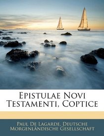 Epistulae Novi Testamenti, Coptice