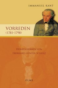 Vorreden (1781-1797)