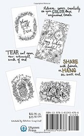 Don't Quit Your Day Dream: 20 Hand-drawn Cards to Tear, Color and Share