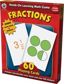 Hands-On Learning Fractions Card Game (Hands-on Learning Math Game Grades 1 and Up)