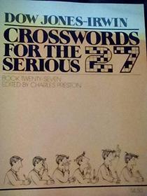 Dow Jones-Irwin Crosswords for the Serious, Book No. 27