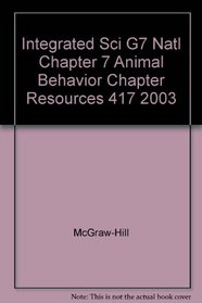 Integrated Sci G7 Natl Chapter 7 Animal Behavior Chapter Resources 417 2003