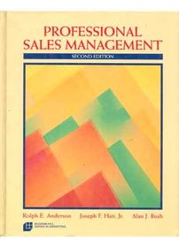 Professional Sales Management (Mcgraw-Hill Series in Marketing)