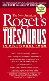 New American Roget's College Thesaurus in Dictionary Form (Revised Updated) (Signet Reference)