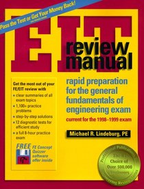 Eit Review Manual: Rapid Preparation for the General Fundamentals of Engineering Exam : Current for the 1998-1999 Exam