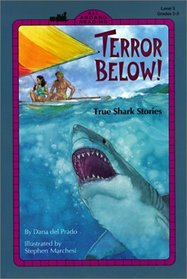 Terror Below: True Shark Stories (All Aboard Reading (Hardcover))
