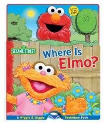 Where's Elmo? Wiggle and Giggle Peekaboo Book (Sesame Street)