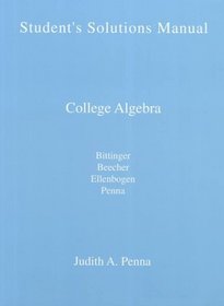College Algebra: Student's Solutions Manual