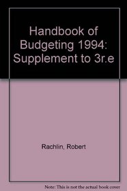 Handbook of Budgeting, 1994 Supplement