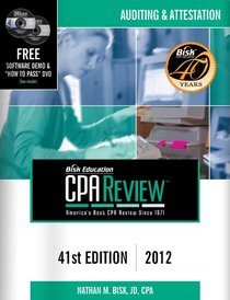 Bisk CPA Review: Auditing & Attestation, 41st Edition, 2012(CPA Comprehensive Exam Review- Auditing and Attestation)