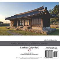 Korea Calendar 2017: 16 Month Calendar