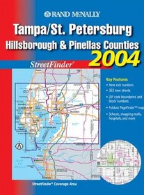 Streetfinder - Tampa/St. Petersburg // Hillsborough and Pinellas Counties (Rand McNally Tampa/St. Petersburg Street Guide: Including Hillsborou)