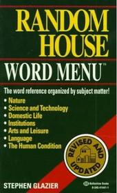 Random House Word Menu: With Electronic Version